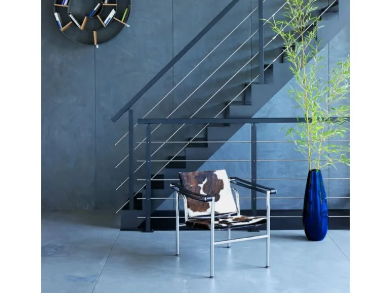 Kordo Geländerset 2m Stahl Schwarzen Metall Handlauf Universo