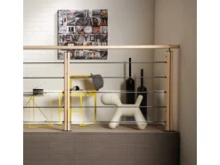 Kordo Geländerset 1m Tannenholz Bodenbefestigung Graphit