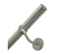 Kordo Wandhandlauf Set 2m Aus Stahl und Halterungen Gebürstet