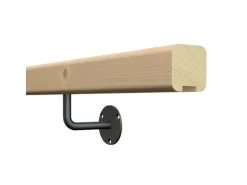 Kordo Wandhandlauf-Set 2 m Aus Tanne und Halterungen Claro