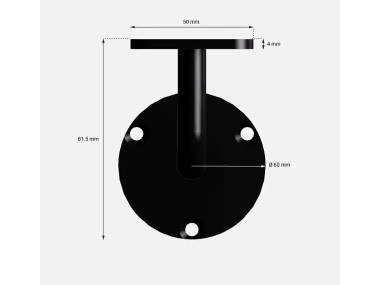 Kordo Wandhandlauf-Set 2 m Aus Tanne und Halterungen Claro