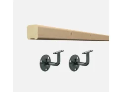 Kordo Wandhandlauf-Set 2 m Aus Tanne und Halterungen Claro