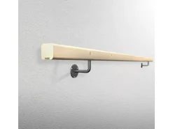 Kordo Wandhandlauf-Set 2 m Aus Tanne und Halterungen Claro