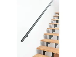 Kordo Wandhandlauf-Set Aluminium und Stützen Anthrazit Prestio