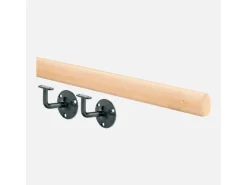 Kordo Wandhandlauf-Set Rund 2m Tanne und Halterungen