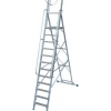 Krause Stehleiter Stabilo mit Großer Plattform und Sicherheitskette 12 Stufen