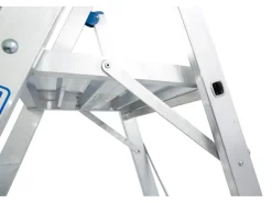 Krause Stehleiter Stabilo mit Großer Plattform und Sicherheitskette 12 Stufen