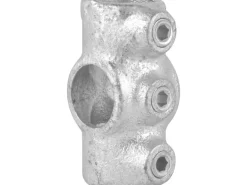 Kreuzstück Durchgehend 90° Silber verzinkt für Stahlrohr Ø 2,7 cm