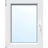 Kunststoff-Fenster 2-Fach Verglasung Weiß BxH 95 cm x 120 cm Anschlag Links