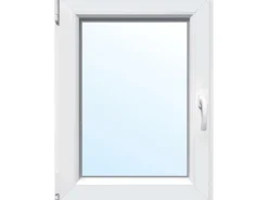 Kunststoff-Fenster 2-Fach Verglasung Weiß BxH 95 cm x 120 cm Anschlag Links