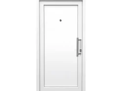 Kunststoff-Haustür 100 cm x 200 cm K008 Anschlag Rechts Weiß