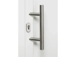 Kunststoff-Haustür 110 cm x 210 cm K014 Anschlag Rechts Weiß