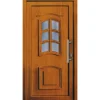 Kunststoff-Haustür 100 cm x 200 cm K003 Anschlag Rechts Golden Oak