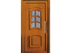 Kunststoff-Haustür 100 cm x 200 cm K003 Anschlag Rechts Golden Oak