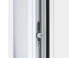 Kunststoff-Haustür 110 cm x 210 cm K017 Anschlag Rechts Anthrazit/Weiß