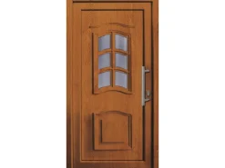 Kunststoff-Haustür 110 cm x 210 cm K003 Anschlag Rechts Golden Oak