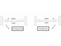 Kunststoff-Haustür 100 cm x 200 cm K018 Anschlag Rechts Weiß
