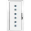 Kunststoff-Haustür 110 cm x 210 cm K018 Anschlag Rechts Weiß