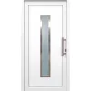 Kunststoff-Haustür 110 cm x 210 cm K016 Anschlag Rechts Weiß