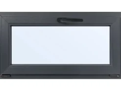 Kunststoff-Keller-Kipp-Fenster 2-Fach Verglasung Weiß-Anthrazit BxH 100 cm x 70