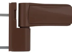 Kunststoff-Nebeneingangstür K504 98 cm x 198 cm DIN R Dekor Mahagoni