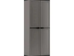 Kunststoffschrank Jolly 68 cm x 166 cm x 39 cm Dunkelgrau