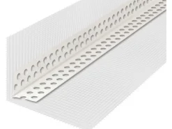 Laier PVC-Eckwinkel Weiß mit Gewebe 10 cm x 15 cm x 250 cm