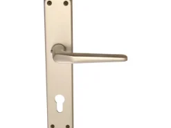 Langschildgarnitur "Tanja-LS" Wohnungseingangstüren Aluminium F2 Eloxiert