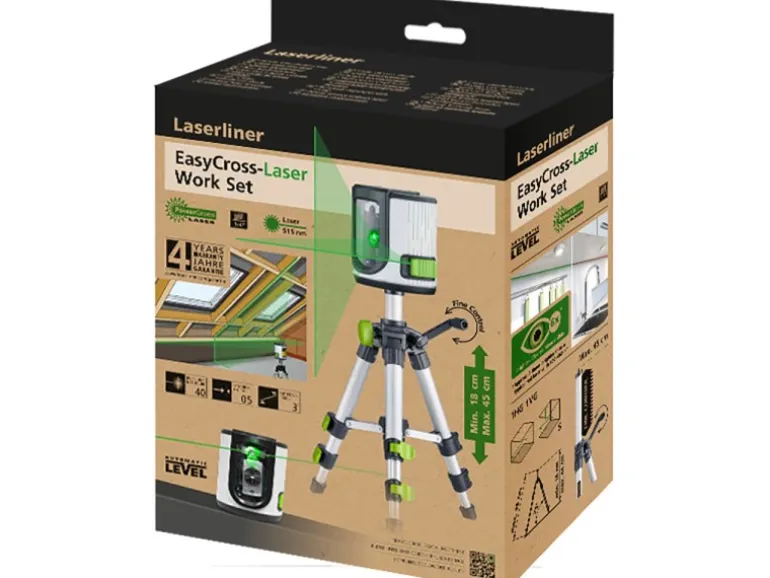 Laserliner Kreuzlinienlaser Set EasyCross-Laser Work