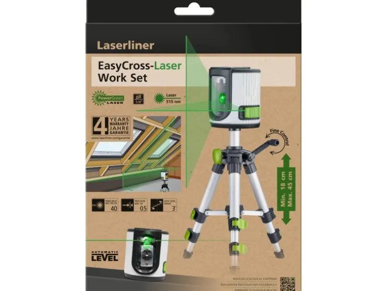 Laserliner Kreuzlinienlaser Set EasyCross-Laser Work