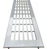 Lüftungsgitter 500 mm x 70 mm für Arbeitsplatten Silber