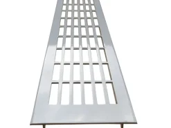 Lüftungsgitter 500 mm x 70 mm für Arbeitsplatten Silber