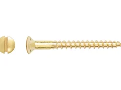 Linsensenkkopf Holzschraube Schlitz-Antrieb Ø 5 mm x 40 mm 10 Stück