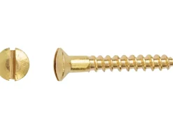 Linsensenkkopf Holzschraube Schlitz-Antrieb Ø 2 mm x 12 mm 25 Stück