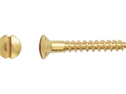 Linsensenkkopf Holzschraube Schlitz-Antrieb Ø 3 mm x 16 mm 25 Stück