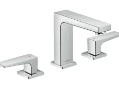 3-Loch Waschtischarmatur Metropol 110 mit Hebelgriffen u. Push-Open Ablaufgar.