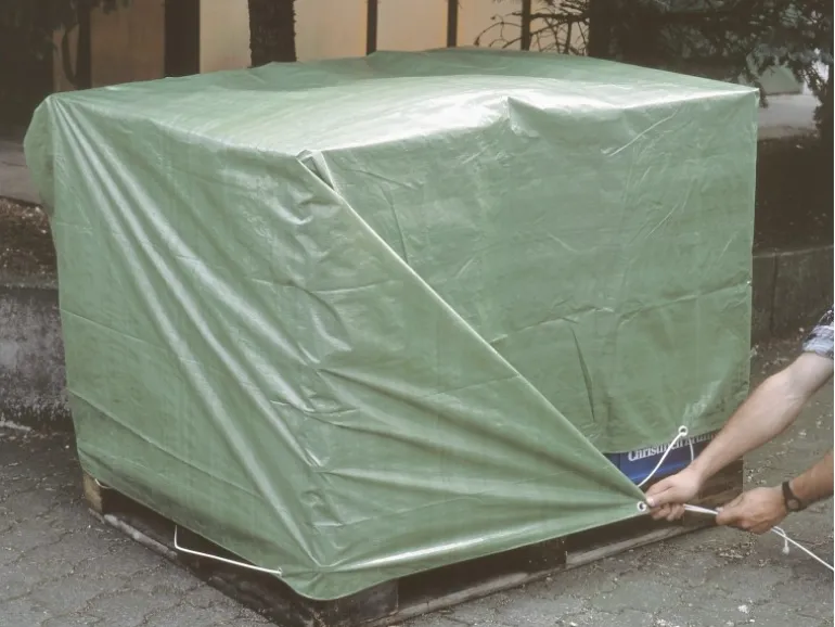 LUX Abdeckplane 4 m x 5 m Grün