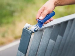 LUX Lackierroller 6 cm Mikrofaser Rot-Gestreift