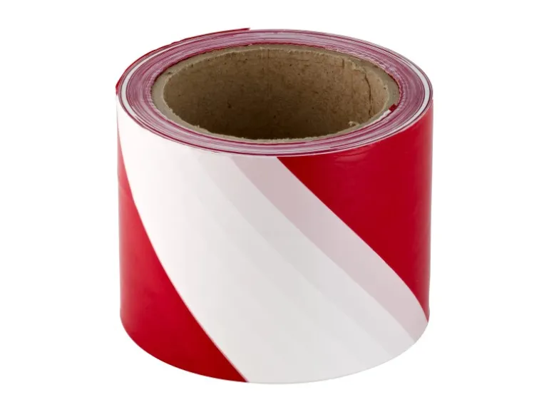 LUX-TOOLS Warnband Rot - Weiß 100 m