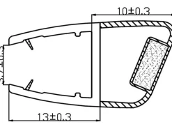 Magnetdichtung für Rundduschen 2er-Set 4 mm Glasstärke