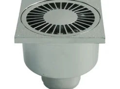 Marley Badablauf senkrecht ABS DN 50 verchromt 100 mm x 100 mm