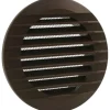 Marley Lüftungsgitter 190 x 150 mm rund zum Einbau in Rohr Braun