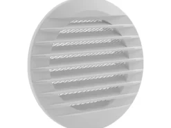 Marley Lüftungsgitter 160 x 125 mm rund zum Einbau in Rohr Weiß