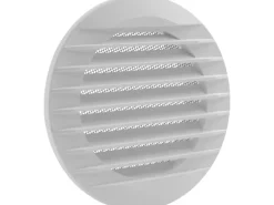 Marley Lüftungsgitter 190 x 150 mm rund zum Einbau in Rohr Weiß