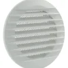 Marley Lüftungsgitter 140 x 100 mm rund zum Einbau in Rohr Weiß
