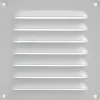 Marley Lüftungsgitter aus Aluminium Weiß 155 x 155 mm
