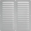 Marley Lüftungsgitter aus Aluminium Weiß 300 x 300 mm