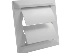 Marley Selbsttätige Verschlussklappe 165x165 mm für Rohranschluss Ø 125 mm Weiß