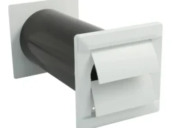 Marley Teleskopkanal Ø 100 mit s. Verschlussklappe für Flachkanal System 100