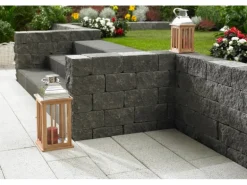 Mauerstein Vigneto Anthrazit 24 cm x 18 cm x 12 cm